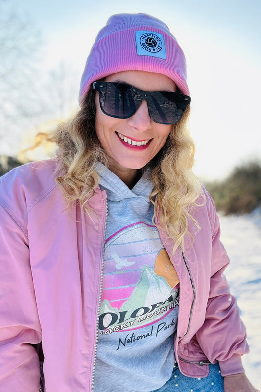 Cosy Beach Beanie – Candy Pink