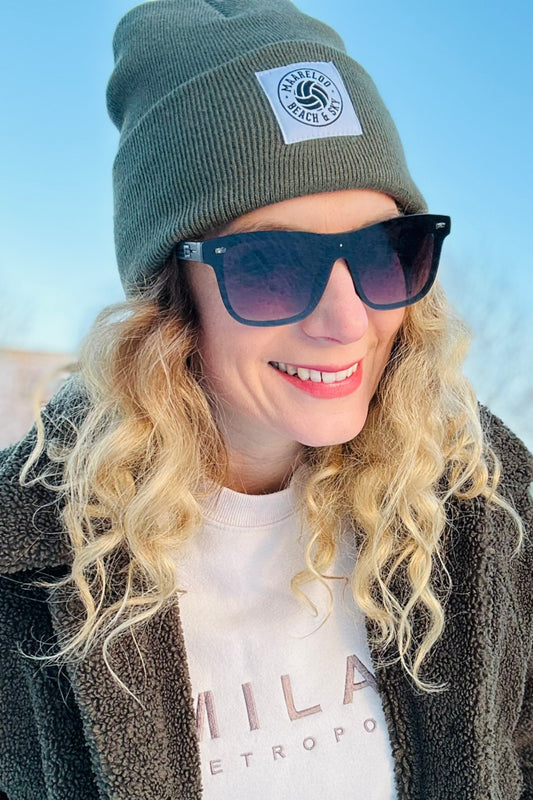 Cosy Beach Beanie – Forest