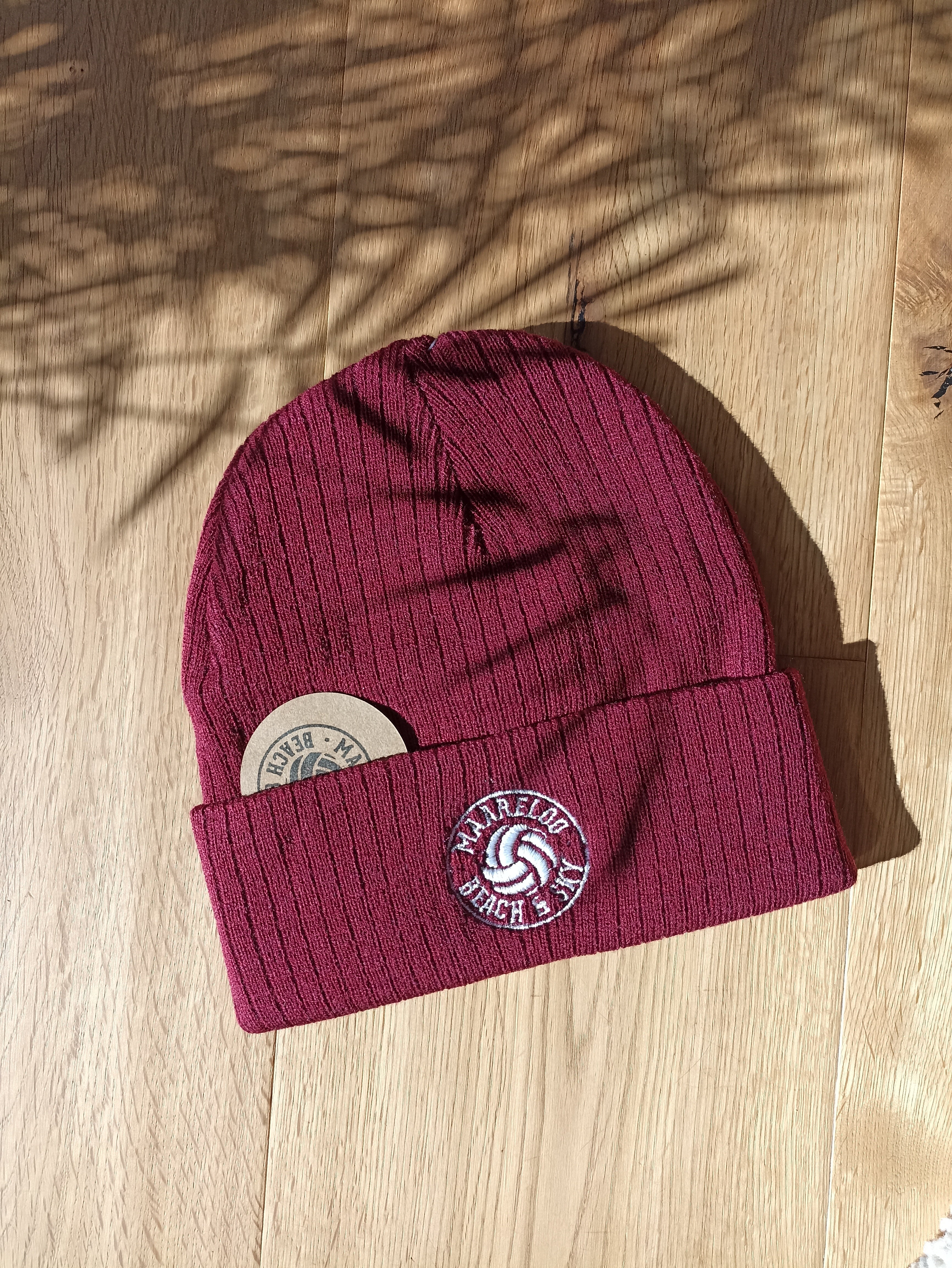 Autumn BEACH Beanie – Burgund