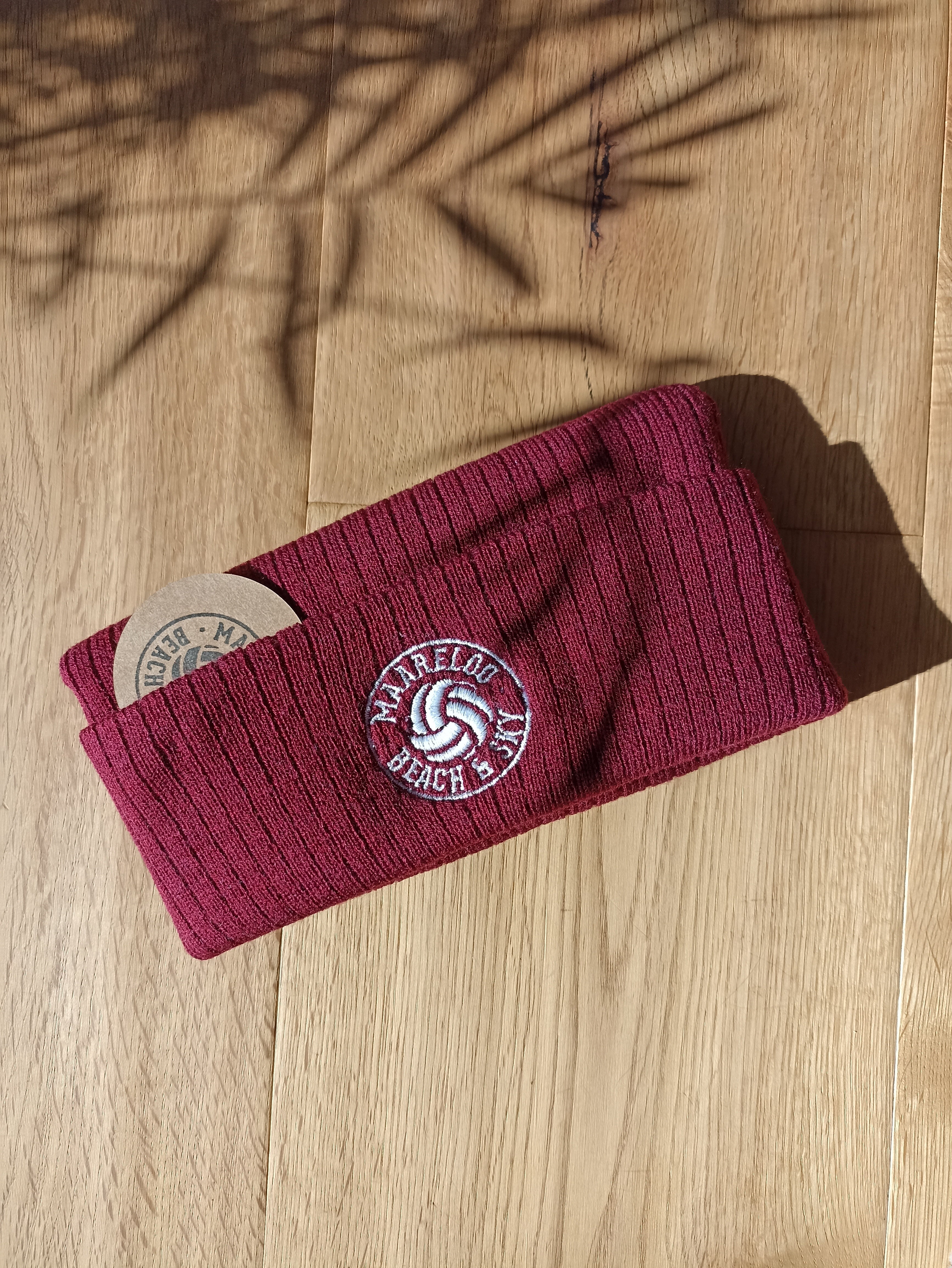Autumn BEACH Beanie – Burgund