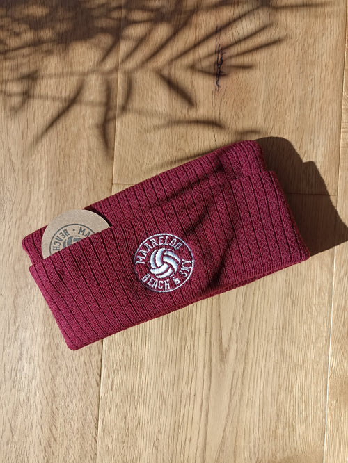 Autumn BEACH Beanie – Burgund
