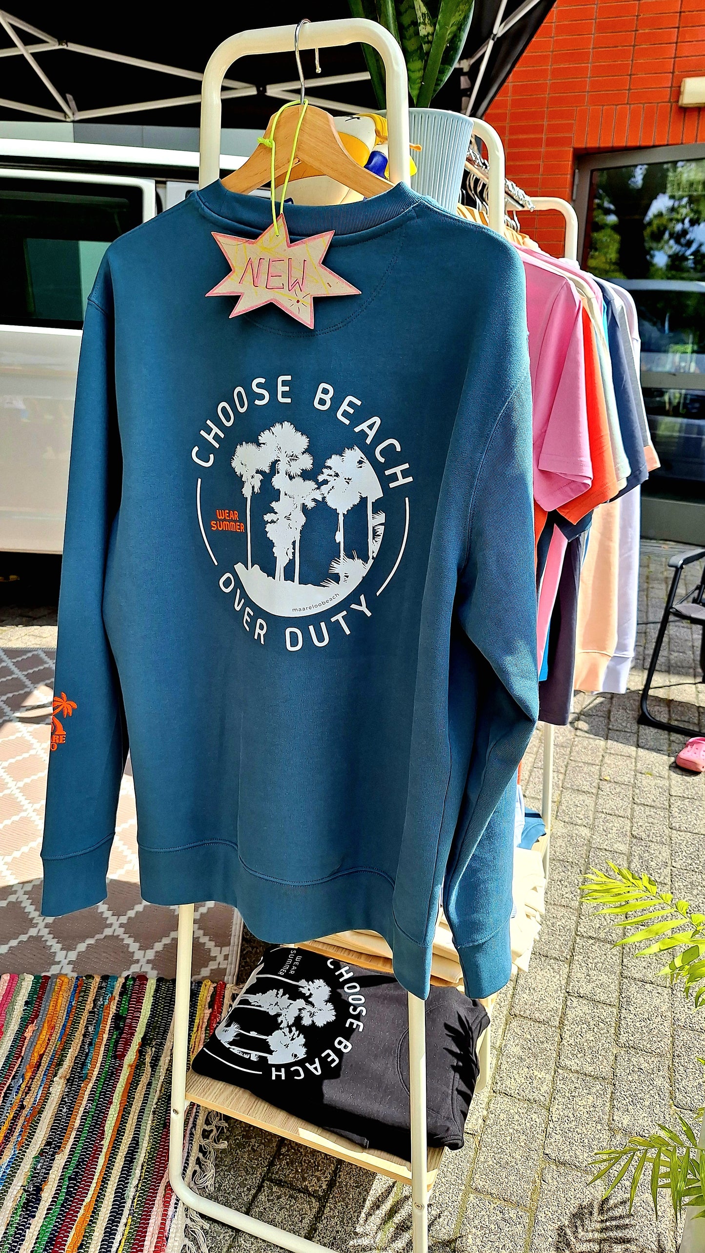 BeachVolley Organic Sweater 'CHOOSE BEACH'