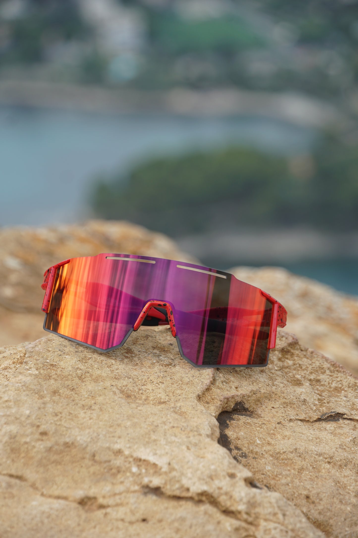 "Frameless" S1 Sportsonnenbrille RED