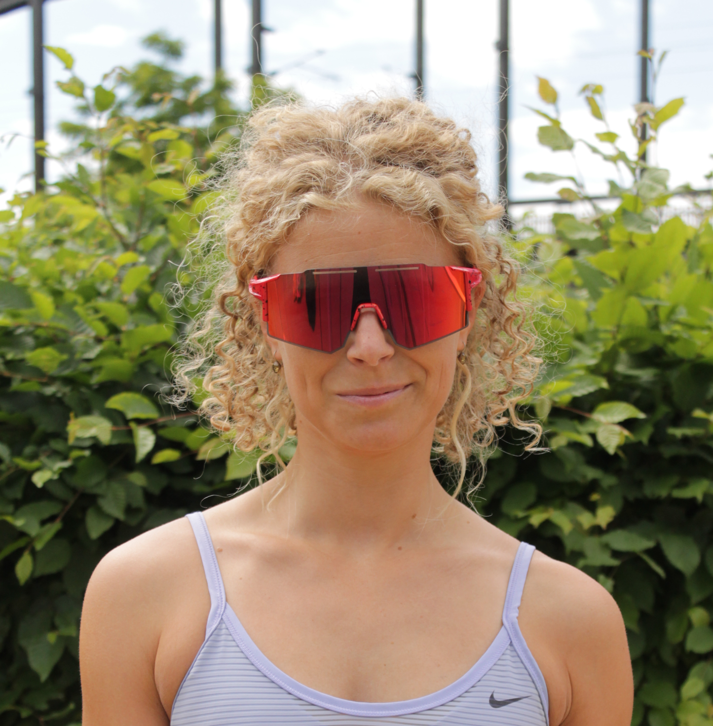 "Frameless" S1 Sportsonnenbrille RED