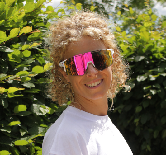 "Frameless" S1 Sportsonnenbrille WHITE