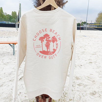 BeachVolley Organic Sweater 'CHOOSE BEACH'