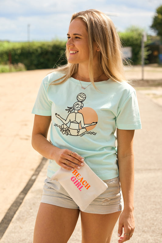 Beachvolleyball T Shirt 'RECREATE' Big