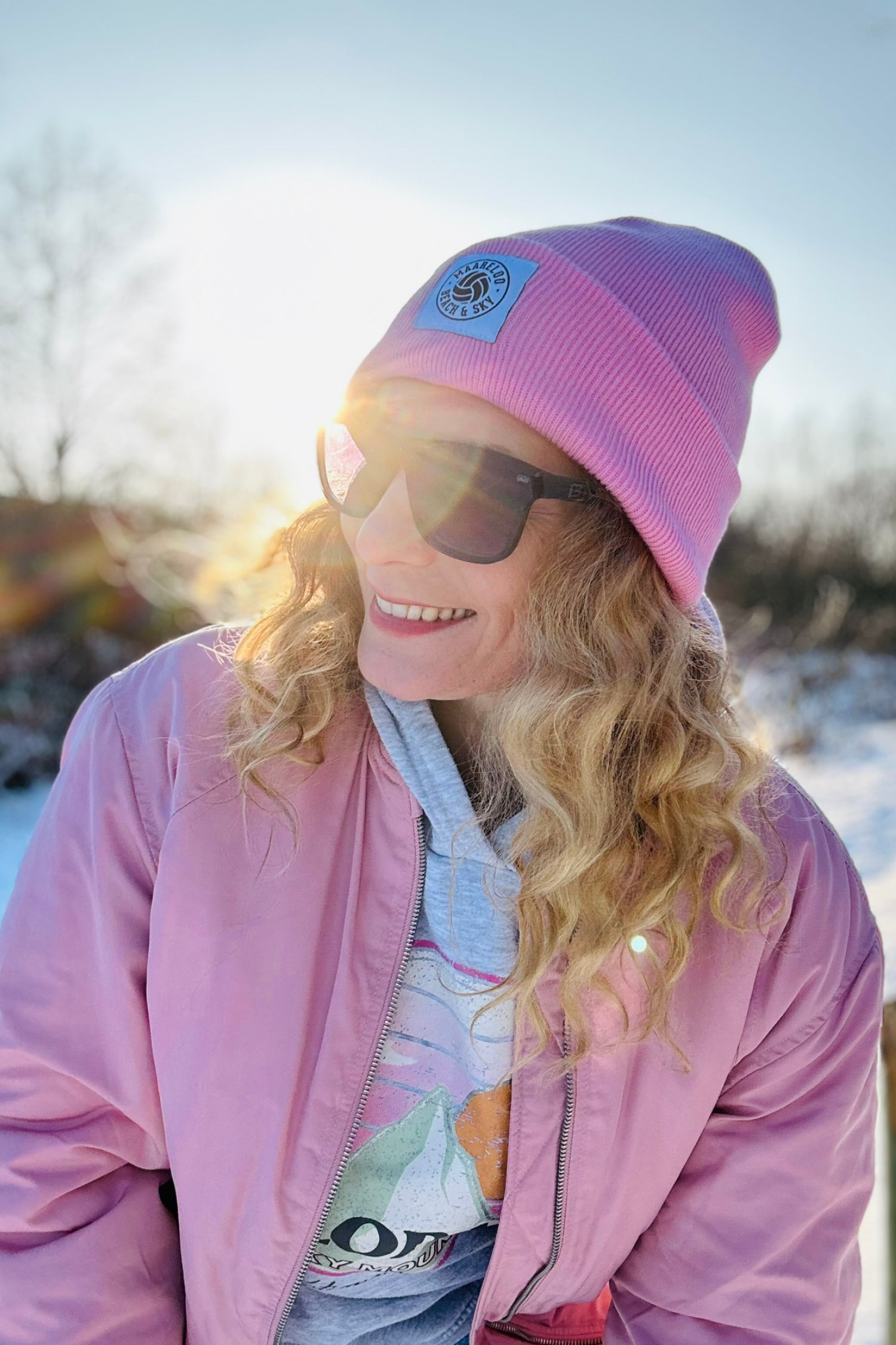 COSY BEACH Beanie – Candy Pink