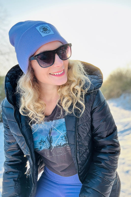 Cosy Beach Beanie – Lavender