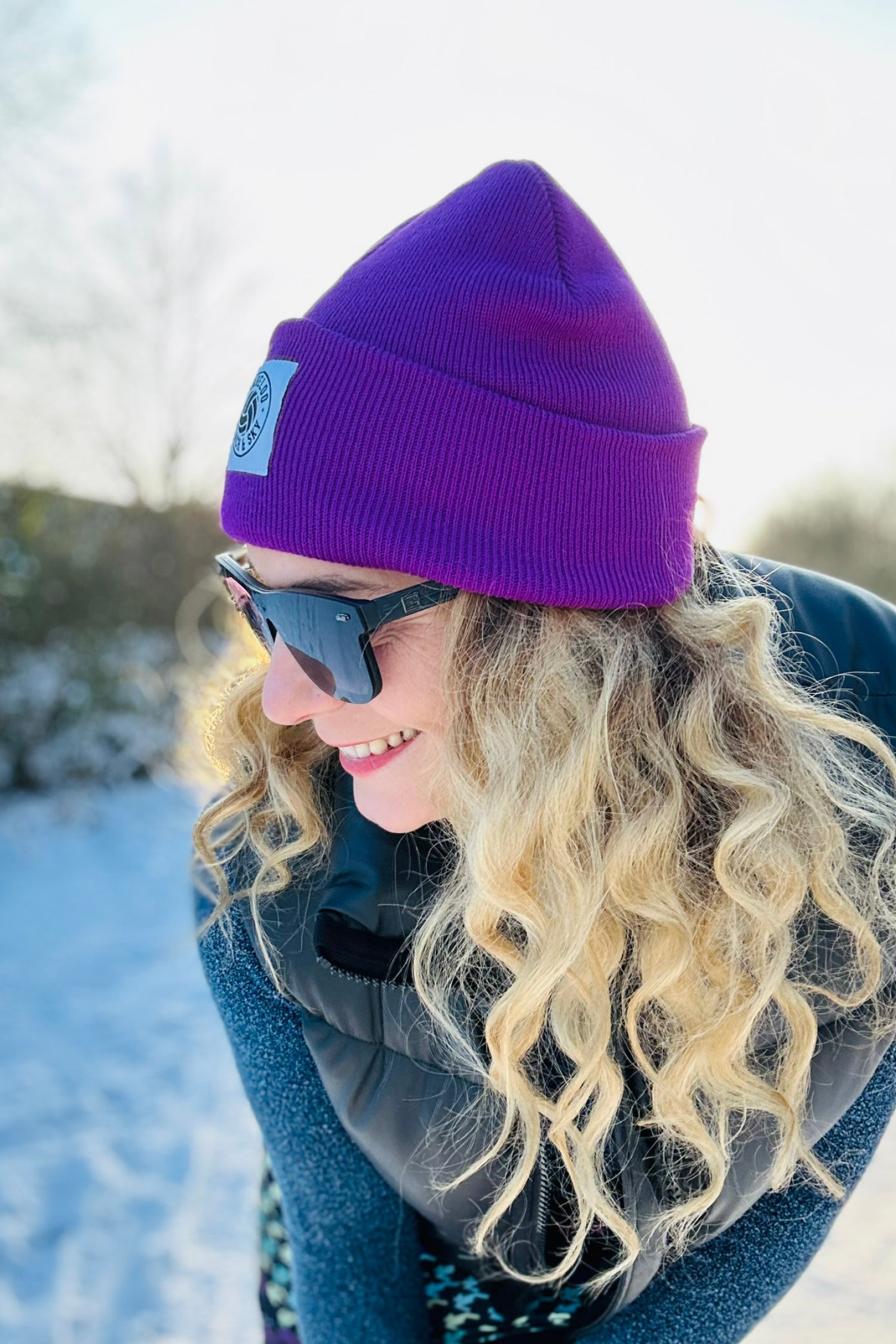 COSY BEACH Beanie – Purple