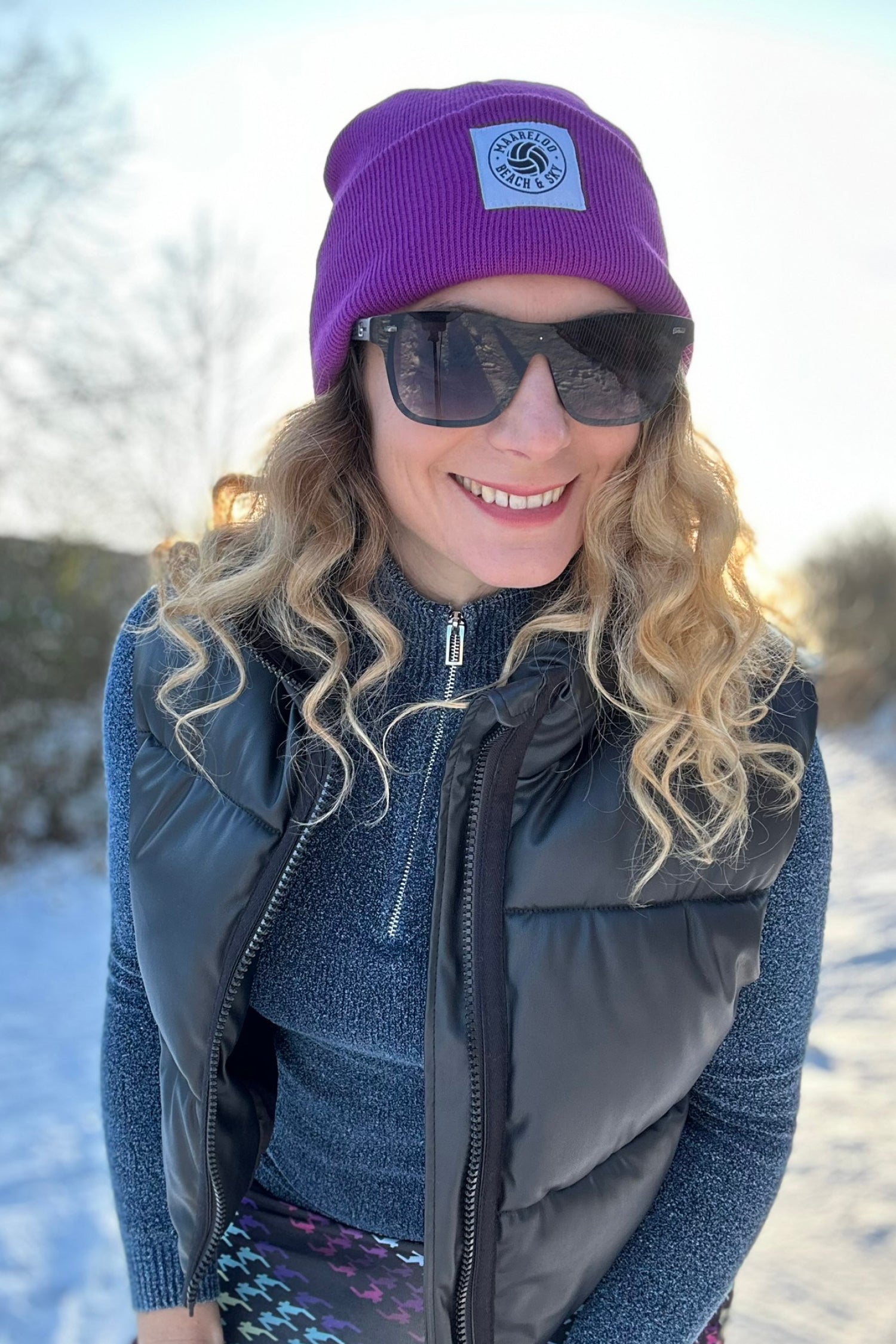 COSY BEACH Beanie – Purple