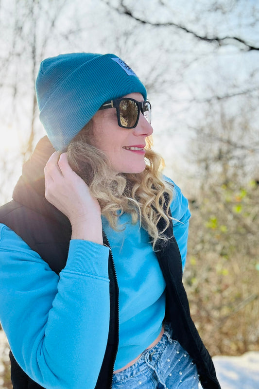 Cosy Beach Beanie – Teal