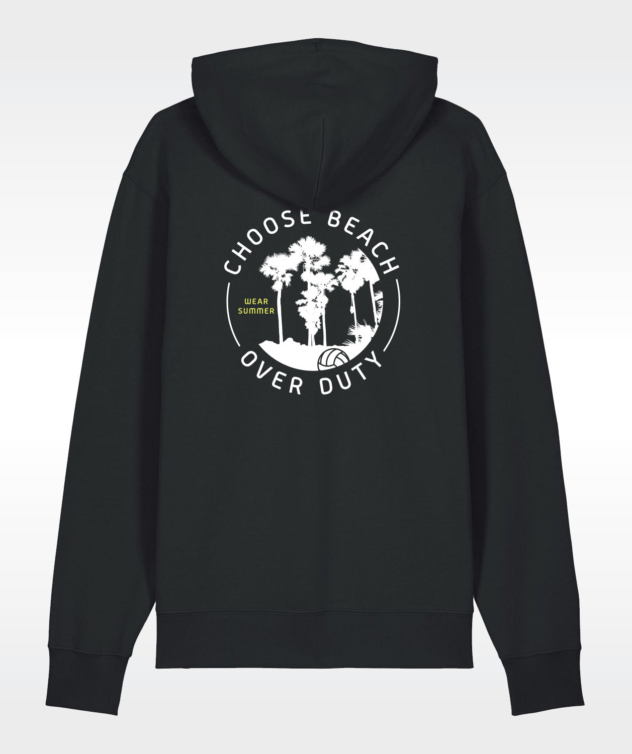 CHOOSE BEACH Hoodie - Black