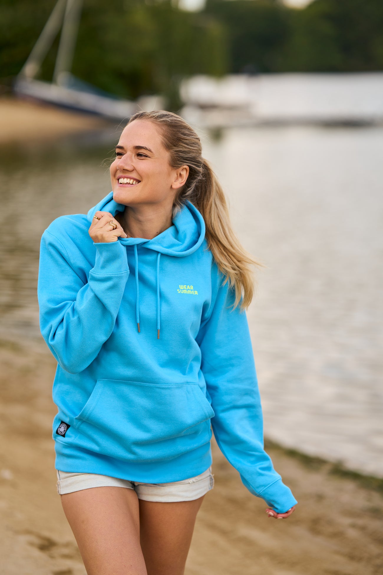 NO LIMITS Hoodie - Bright Blue