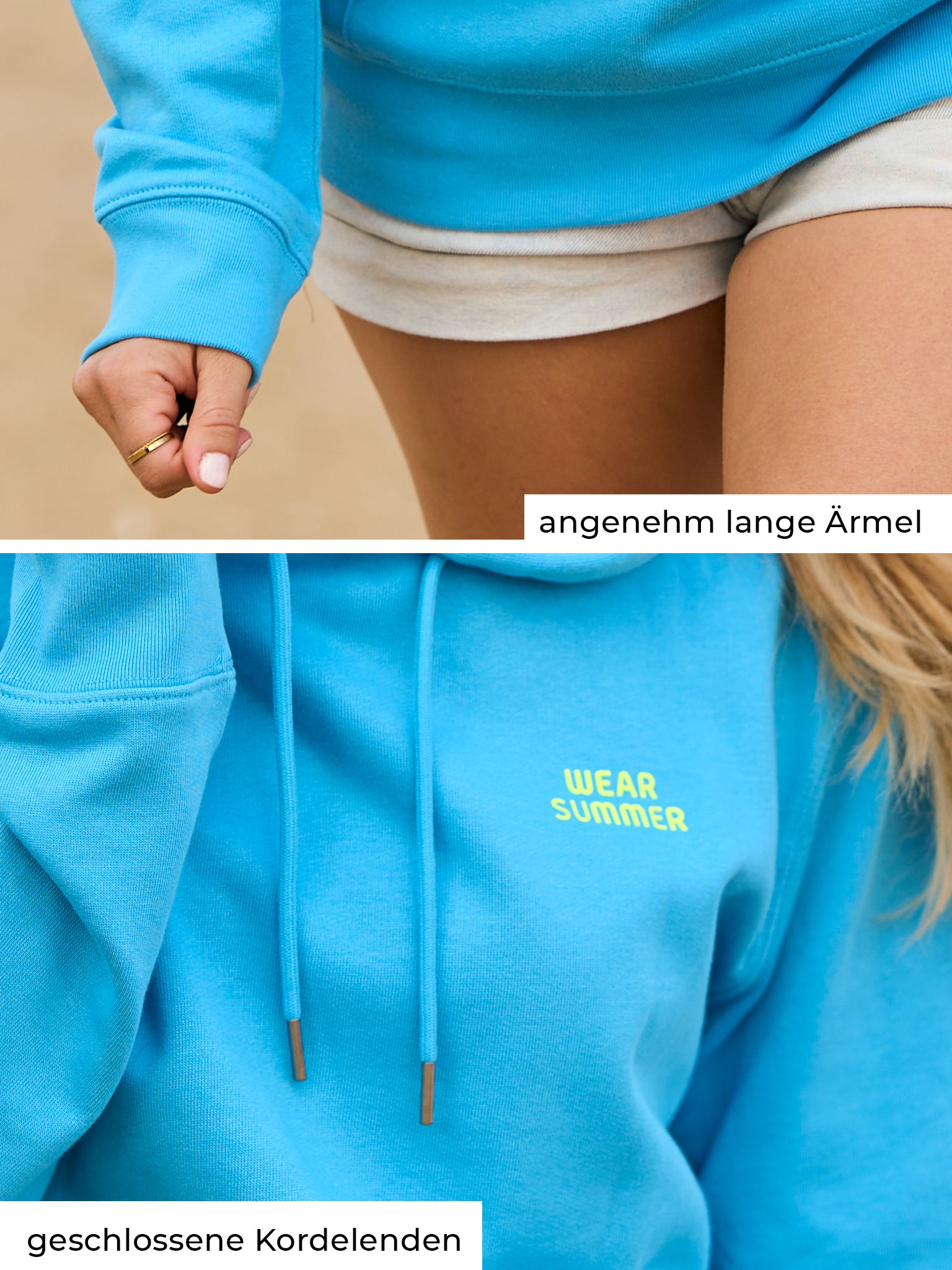 NO LIMITS Hoodie - Bright Blue