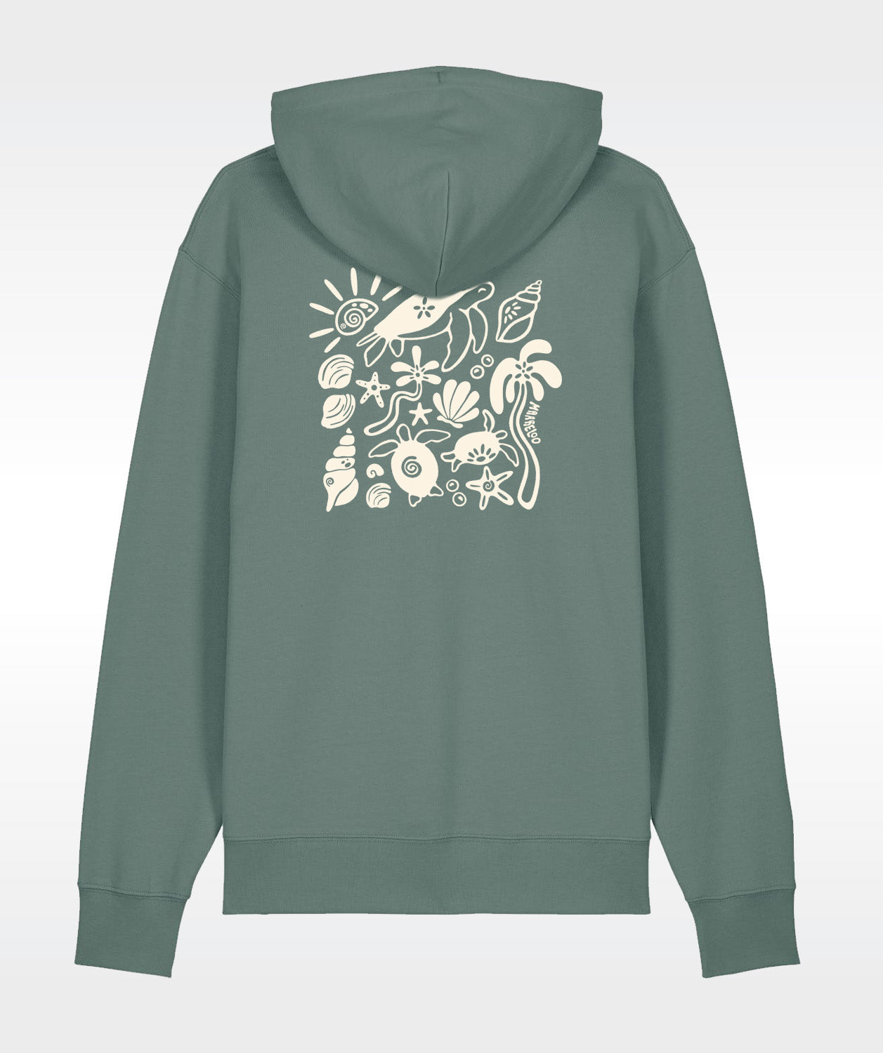 Turtle Love Hoodie - Deep Green
