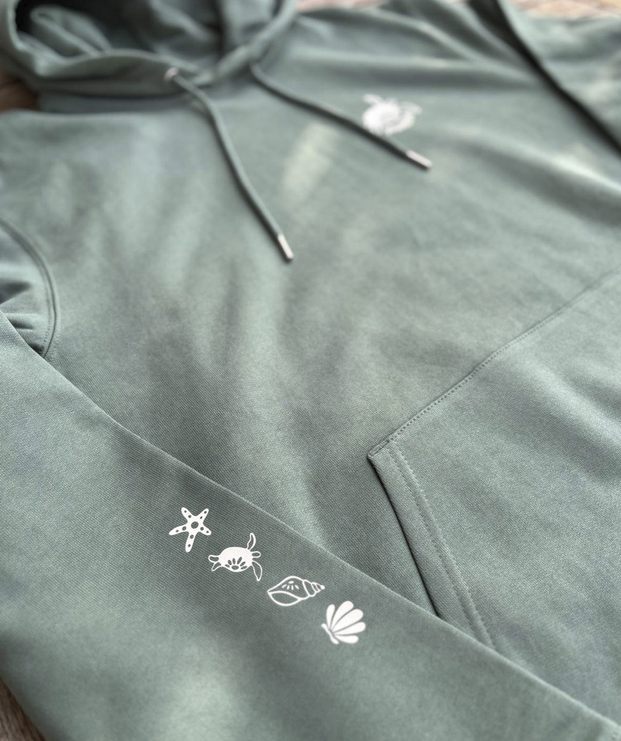 Turtle Love Hoodie - Deep Green