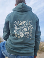 Turtle Love Hoodie - Deep Green