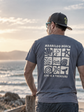 LIFE IS A TREASURE T-Shirt - Blue Grey