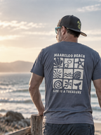 LIFE IS A TREASURE T-Shirt - Blue Grey