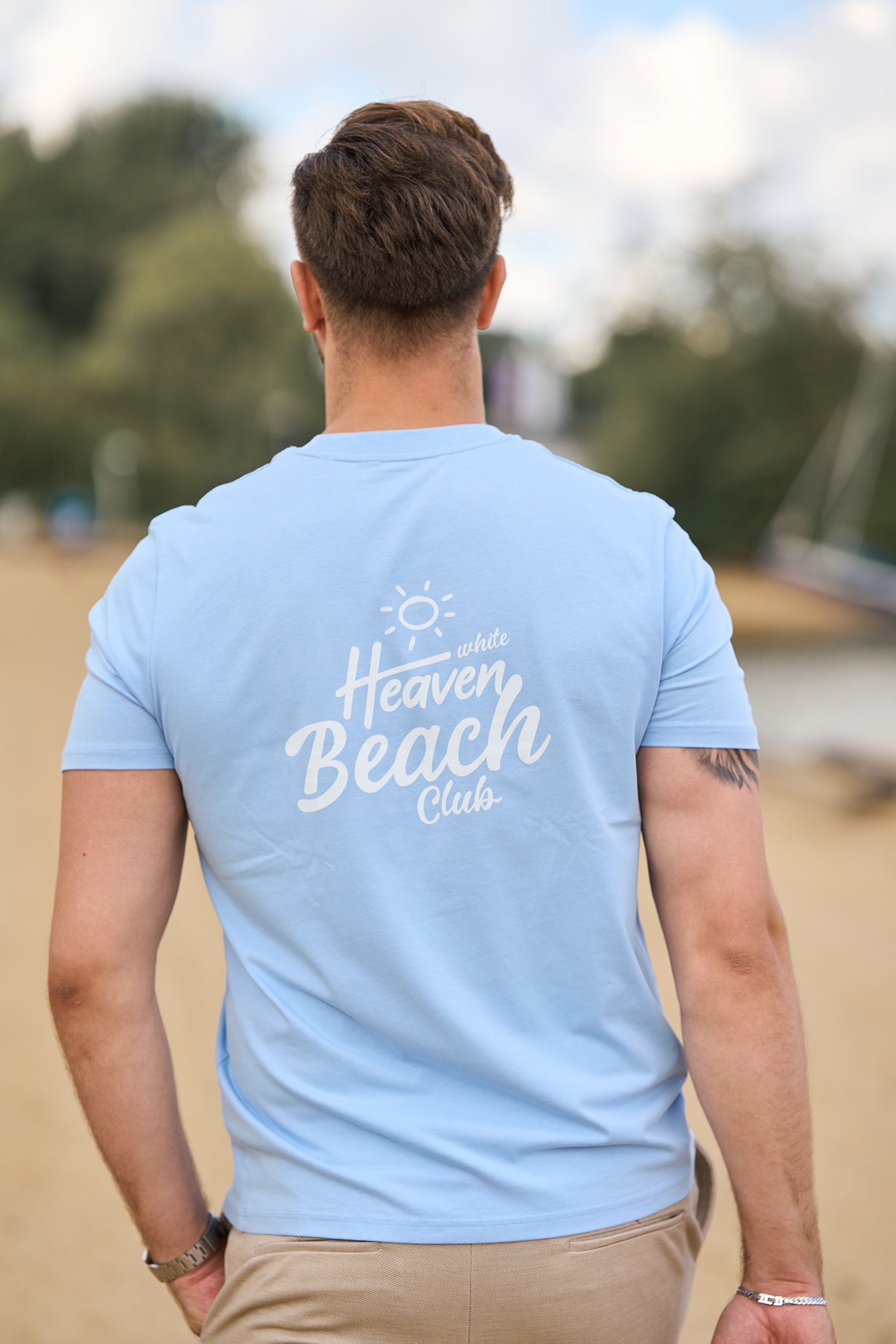 HEAVEN BEACH CLUB T-Shirt - Hellblau