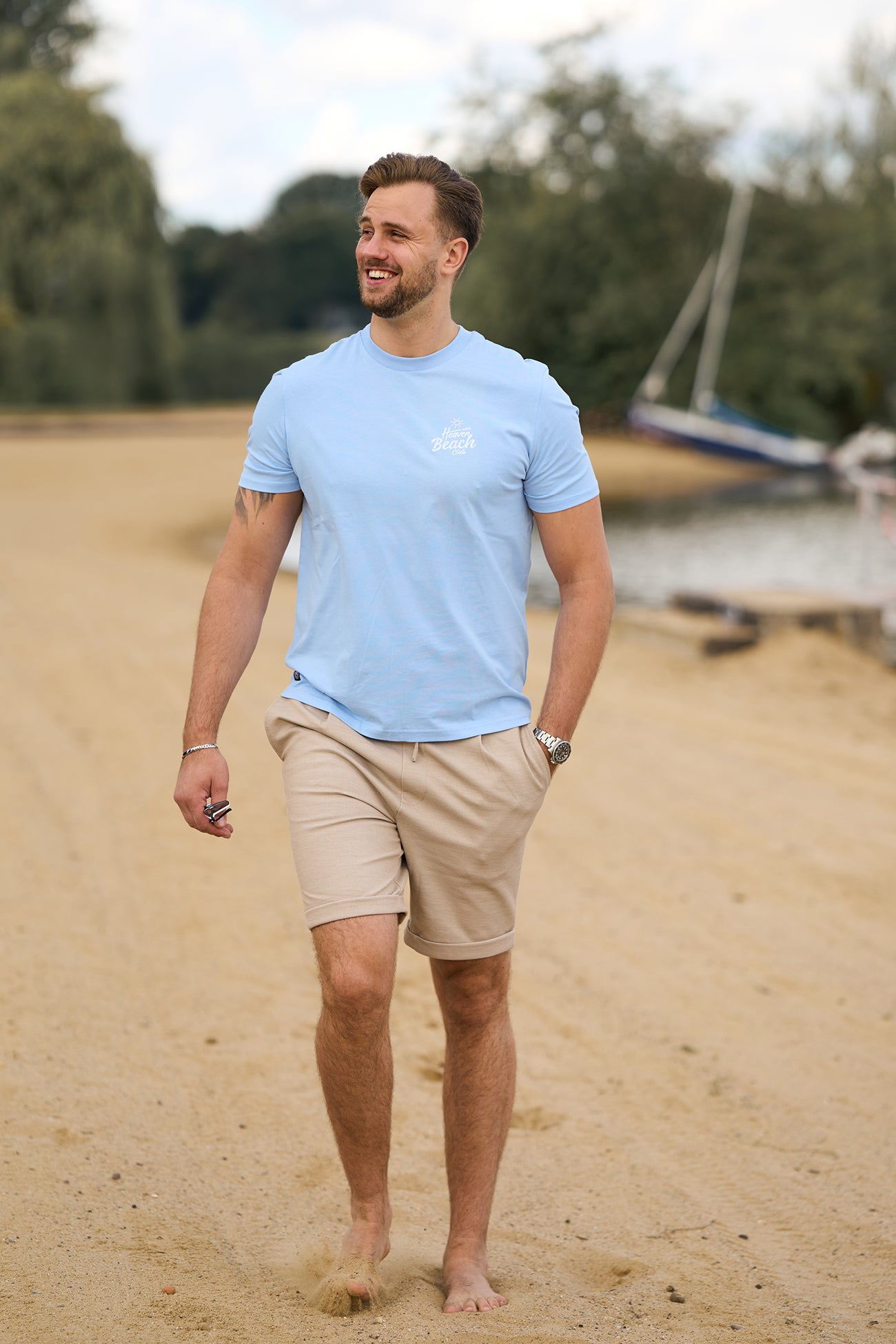 HEAVEN BEACH CLUB T-Shirt - Hellblau