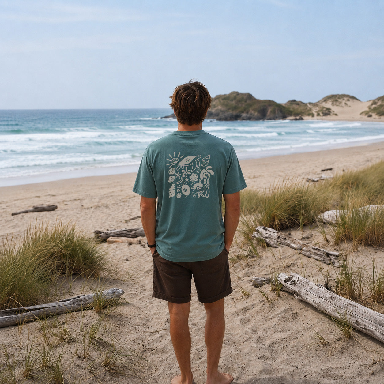 Turtle Love T-Shirt - Deep Green