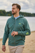 CHOOSE BEACH Zipper - Deep Green