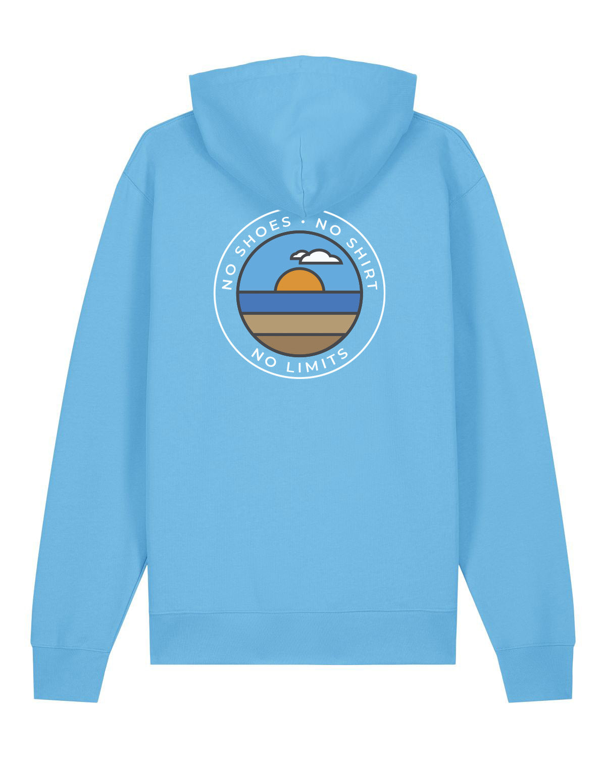 Beachvolleyball Bekleidung Streetwear Oberteil Hoodie blue mit Markenlabel
Pack Shot Großer Rückenprint