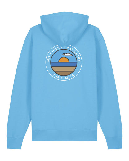 Beachvolleyball Bekleidung Streetwear Oberteil Hoodie blue mit Markenlabel
Pack Shot Großer Rückenprint