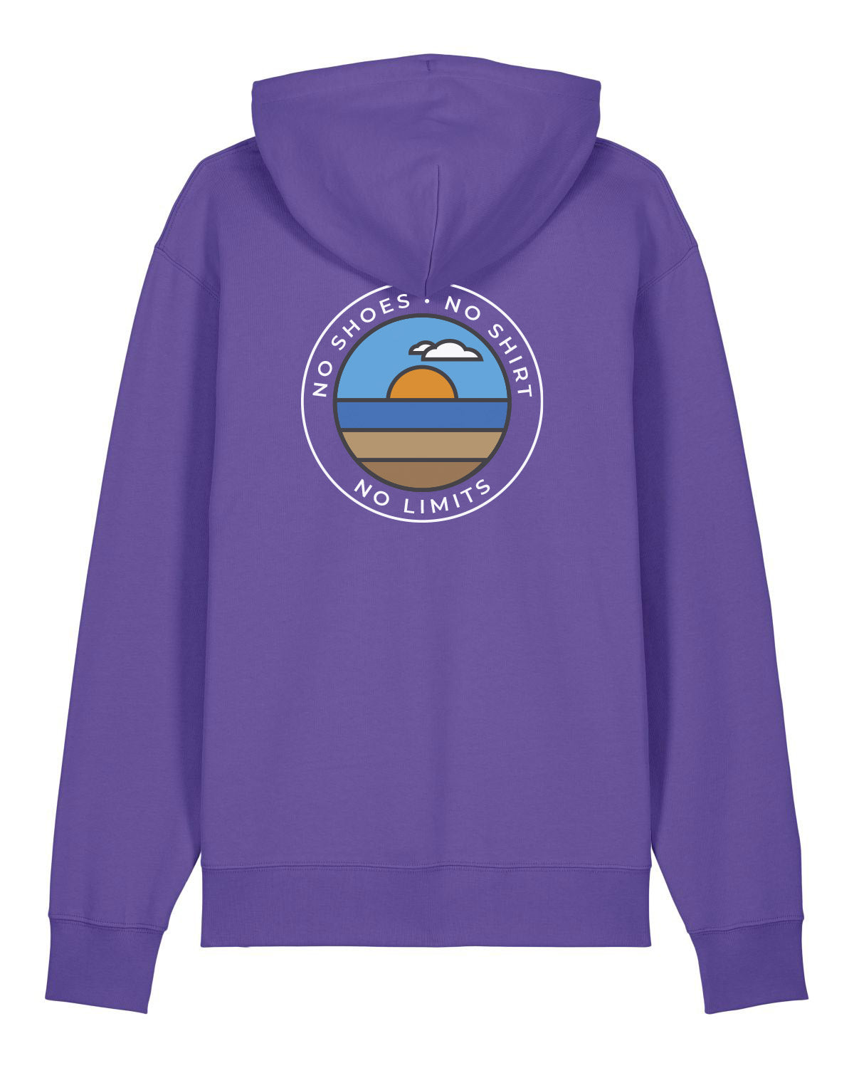 Beachvolleyball Bekleidung Streetwear Oberteil Hoodie purple mit Markenlabel
Pack Shot Großer Rückenprint